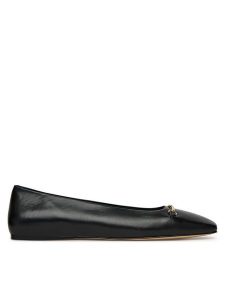 MICHAEL Michael Kors Baleriny Lena 40S5LEFP1L Czarny. Czarne balerinki MICHAEL Michael Kors, bez wzorów, ze lnu, bez obcasa, bez zapięcia. Za 439,99 zł.