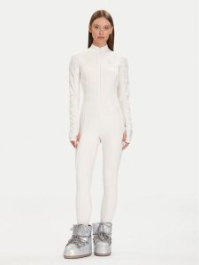Guess Kombinezon W5BD1P K7182 Écru Slim Fit. Sukienki Guess, s, z aplikacjami, z syntetyku, bez kołnierzyka, bez ramiączek. Za 529,99 zł.