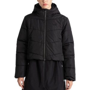 Kurtka VANS MTE FOUNDRY CROP PUFF Czarny. Czarne kurtki Vans, bez wzorów, z tkaniny, bez kaptura. W wyprzedaży za 298,00 zł.