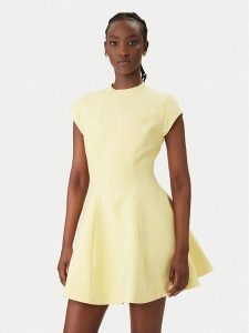 Bardot Sukienka koktajlowa Beckett 60382DB Żółty Regular Fit. Żółte sukienki Bardot, bez wzorów, z syntetyku, wizytowe, bez kołnierzyka, bez ramiączek. Za 699,99 zł.