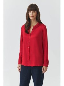 TATUUM Bluzka "Stendi" w kolorze czerwonym rozmiar: 38. Czerwone bluzki Tatuum, bez wzorów, z wiskozy, bez kołnierzyka, bez ramiączek. Za 165,31 zł.