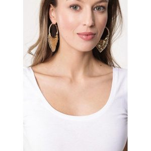 Złota Kolczyki Swiftly. Kolczyki marki Born2be. Za 19,99 zł.