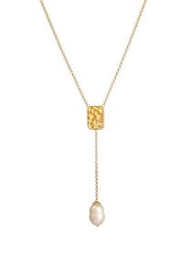 Elli PREMIUM Damski naszyjnik Y-Necklace Barokowy Organic Ponadczasowy w 925 Sterling Silver Naszyjniki 1 ct. Szare naszyjniki Elli PREMIUM, z perłą, srebrne. Za 178,99 zł.