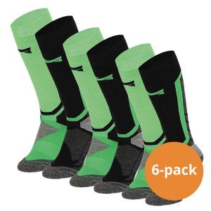 Skarpety snowboardowe Xtreme, 6 par, Multi Zielony. Zielone skarpetki XTREME SOCKSWEAR, bez wzorów. Za 499,99 zł.