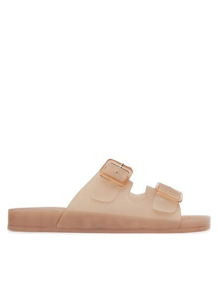 DeeZee Klapki CT1113-3 Beżowy. Brązowe klapki DeeZee, bez wzorów, z syntetyku, bez obcasa. Za 89,99 zł.