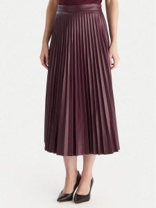 Vero Moda Spódnica z imitacji skóry Bella Holly 10319036 Fioletowy Regular Fit. Fioletowe spódnice Vero Moda, m, bez wzorów, ze skóry. Za 239,99 zł.