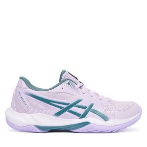 Buty halowe Asics. Fioletowe buty sportowe ASICS, bez wzorów, bez zapięcia. Za 309,99 zł.