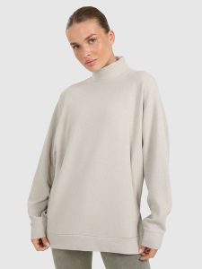 4F Bluza w kolorze beżowym rozmiar: S. Brązowe bluzy 4f, s, bez wzorów, bez kaptura. Za 119,95 zł.