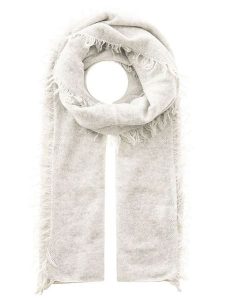 Zwillingsherz Kaszmirowy szal w kolorze kremowym - 190 x 75 cm rozmiar: onesize. Brązowe szaliki Zwillingsherz, bez wzorów, z kaszmiru. Za 407,53 zł.