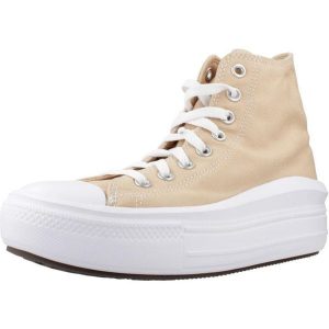 Buty CONVERSE CHUCK TAYLOR ALL STAR MOVE HI Pomarańczowy. Brązowe trampki Converse, bez wzorów, z tkaniny, bez zapięcia. Za 272,99 zł.