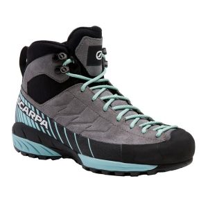 Buty podejściowe damskie SCARPA Mescalito Mid GTX. Szare buty trekkingowe Scarpa, bez zapięcia. Za 799,99 zł.