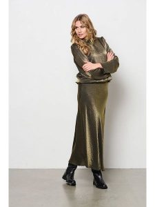 &Co Woman Spódnica "Bibbi" w kolorze złotym rozmiar: M. Żółte spódnice &Co Woman, na co dzień, m, bez wzorów, midi. Za 136,13 zł.