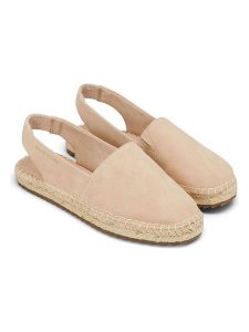 Marc O´Polo Skórzane espadryle w kolorze kremowym rozmiar: 39. Brązowe espadryle bez wzorów, bez obcasa. Za 267,95 zł.