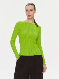 Samsøe Samsøe Bluzka Lea F23400041 Zielony Slim Fit. Zielone bluzki Samsøe & Samsøe, s, bez wzorów, z wiskozy, bez kołnierzyka, bez ramiączek. Za 399,99 zł.