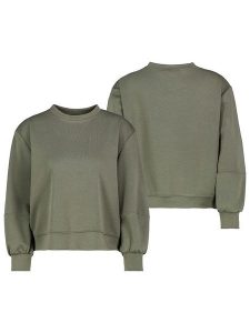 Sublevel Sweter w kolorze oliwkowym rozmiar: L/XL. Brązowe swetry oversize Sublevel, l, bez wzorów, bez ramiączek. Za 57,06 zł.