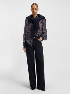 Hugo Boss Orange Dżinsy - Comfort fit - w kolorze granatowym rozmiar: W31/L30. Niebieskie jeansy Hugo Boss Orange, z aplikacjami, ze skóry, z podwyższonym stanem. Za 354,10 zł.