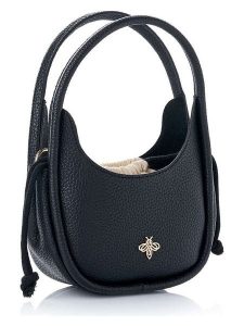 Lucky Bees Torebka "Hedy" w kolorze czarnym - 28 x 21 x 9 cm rozmiar: onesize. Czarne torebki klasyczne Lucky Bees, bez wzorów, z materiału, przez ramię, bez dodatków. Za 78,99 zł.