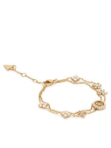 Guess Bransoletka JUBB06 029JW Złoty. Żółte bransoletki Guess, metalowe. Za 294,99 zł.