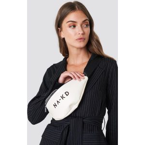 NA-KD Accessories Torebka saszetka NA-KD - White. Białe nerki i saszetki marki NA-KD Urban, w paski. Za 121,95 zł.