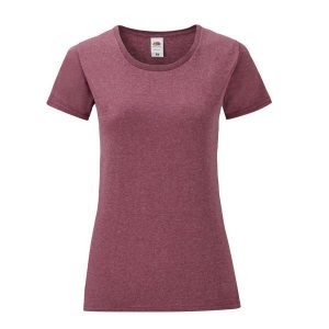 Koszulka Damska Iconic 150. Brązowe bluzki FRUIT OF THE LOOM, xl, bez wzorów, sportowe, bez kołnierzyka, bez ramiączek. Za 28,99 zł.