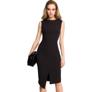 Stylove Sukienka w kolorze czarnym rozmiar: L. Czarne sukienki Stylove, l, bez wzorów, bez kołnierzyka, bez ramiączek, midi. Za 39,99 zł.