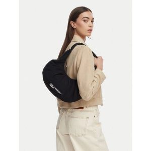 Torebka Karl Lagerfeld Jeans. Czarne torebki klasyczne Karl Lagerfeld Jeans, bez wzorów, z jeansu, bez dodatków. Za 434,99 zł.