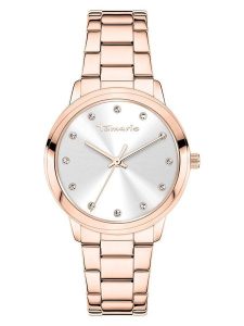 Tamaris Zegarek kwarcowy w kolorze różowozłoto-srebrnym rozmiar: onesize. Czerwone, analogowe zegarki Tamaris. Za 287,84 zł.