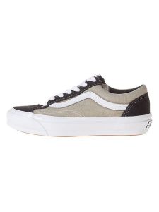 Vans Skórzane sneakersy "Old Skool" w kolorze czarno-beżowym rozmiar: 42,5. Brązowe trampki Vans, bez wzorów, bez zapięcia. Za 189,95 zł.