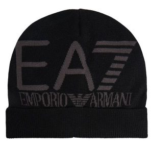 Czapka EA7 Emporio Armani. Czarne czapki EA7 Emporio Armani, bez wzorów. Za 149,99 zł.