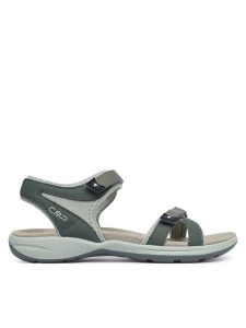 CMP Sandały Adib 39Q9536 Zielony. Zielone sandały CMP, bez wzorów, z materiału, bez obcasa, na płaskiej podeszwie, bez zapięcia. Za 209,99 zł.