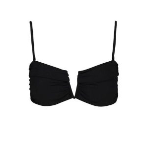 Damski top do kostiumu kąpielowego Barts Solid Bandeau. Czarne bikini Barts, bez wzorów. W wyprzedaży za 210,00 zł.