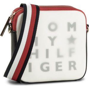 Torebka TOMMY HILFIGER - Logo Story Crossover Transparent AW0AW05253 901. Białe torebki klasyczne marki TOMMY HILFIGER. W wyprzedaży za 299,00 zł.