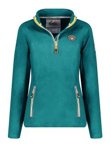 Geographical Norway Bluza polarowa w kolorze zielonym rozmiar: S. Zielone bluzy Geographical Norway, s, bez wzorów, z polaru, bez kaptura. Za 79,03 zł.