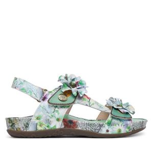 Sandały Laura Vita. Sandały LAURA VITA, bez wzorów, bez obcasa, na płaskiej podeszwie, bez zapięcia. Za 429,99 zł.