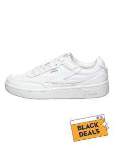 Fila Skórzane sneakersy w kolorze białym rozmiar: 37. Białe trampki Fila, bez wzorów, bez zapięcia. Za 145,60 zł.