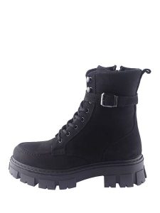 D.Moro Skórzane trzewiki w kolorze czarnym rozmiar: 36. Czarne botki D.Moro, bez wzorów, z materiału, bez obcasa, bez zapięcia. Za 305,45 zł.