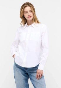 Damska Koszula Mustang Style Killeen General White 1015963 2045. Białe koszule Mustang, l, bez wzorów, bez kołnierzyka, bez ramiączek. Za 149,99 zł.