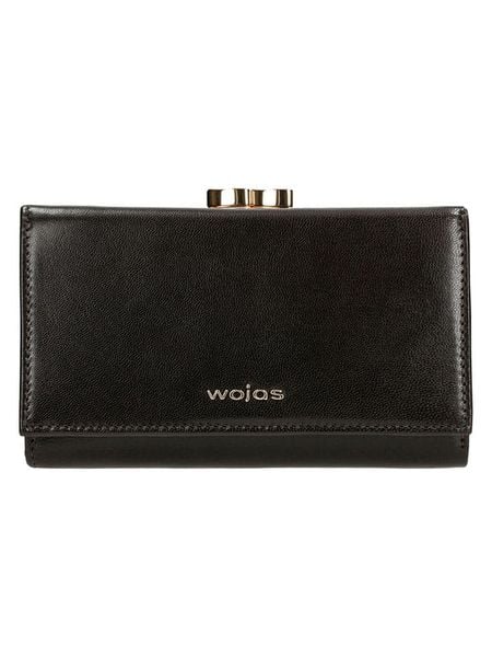 Wojas Skórzany portfel w kolorze brązowym - 14 x 8 x 3 cm rozmiar: onesize. Brązowe portfele Wojas, bez wzorów, z materiału. Za 161,34 zł.