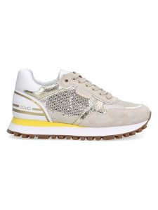 Liu Jo Sneakersy w kolorze beżowo-złotym rozmiar: 39. Brązowe trampki Liu Jo, bez wzorów, z materiału, bez zapięcia. Za 325,92 zł.