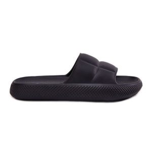 Piankowe Klapki Damskie LEE Maya Slider Women Low 50251016 Czarne. Czarne klapki bez wzorów, bez obcasa. Za 163,66 zł.