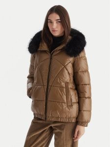 Geox Kurtka zimowa Backsie W5628S T3121 F5212 Brązowy Oversize. Brązowe kurtki Geox, na zimę, s, bez wzorów, z syntetyku, bez kaptura. Za 503,99 zł.