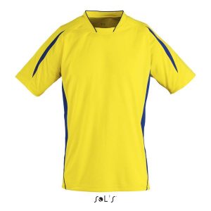 Koszulka Sol's Maracana 2 Ssl. Niebieskie bluzki SOL'S, s, bez wzorów, sportowe, bez kołnierzyka, bez ramiączek. Za 132,50 zł.