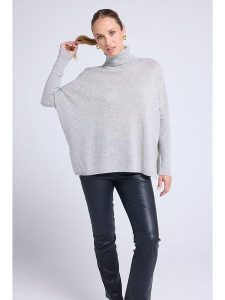 Maison Héritage Cashmere Kaszmirowy golf w kolorze szarym rozmiar: L/XL. Szare golfy Maison Héritage Cashmere, bez wzorów, z kaszmiru. Za 479,76 zł.