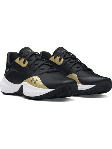 Under Armour Buty "Lockdown 7 Low" w kolorze złoto-czarnym do biegania rozmiar: 41. Czarne buty sportowe Under Armour, bez wzorów, bez zapięcia, do biegania. Za 228,38 zł.