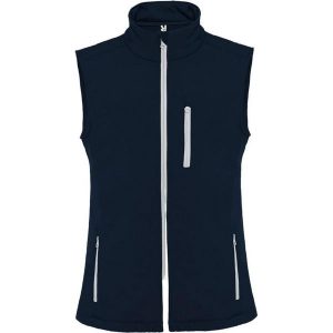 Ocieplacz Softshell Dla Dorosłych Unisex Nevada. Niebieskie kurtki ROLY, s, bez wzorów, z softshellu, bez kaptura. Za 104,99 zł.