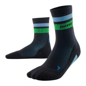 Skarpety kompresyjne damskie sportowe CEP Miami Vibes 80's krótkie. Białe skarpetki CEP, bez wzorów. Za 74,00 zł.