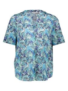 Eterna Bluzka w kolorze niebieskim rozmiar: 38. Niebieskie bluzki Eterna, bez wzorów, z wiskozy, bez kołnierzyka, bez ramiączek. Za 118,01 zł.