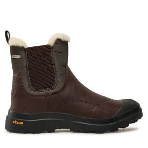 Śniegowce EMU Australia. Brązowe buty zimowe EMU Australia, bez obcasa, bez zapięcia. Za 899,99 zł.