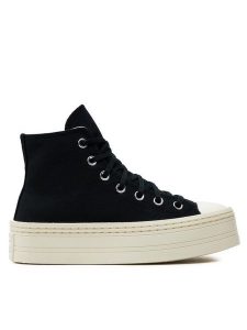 Converse Trampki Chuck Taylor All Star Modern Lift Platform Canvas A06141C Czarny. Czarne trampki Converse, bez wzorów, z materiału, bez zapięcia. Za 299,99 zł.