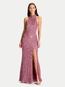 Hey Kyla Sukienka wieczorowa 5AJ006HK Różowy Slim Fit. Czerwone sukienki Hey Kyla, bez wzorów, z syntetyku, wizytowe, bez kołnierzyka, bez ramiączek. Za 549,99 zł.